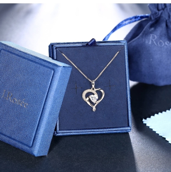 J.Rosée Heart Pendant 925 Sterling Silver - Picture 2 of 3